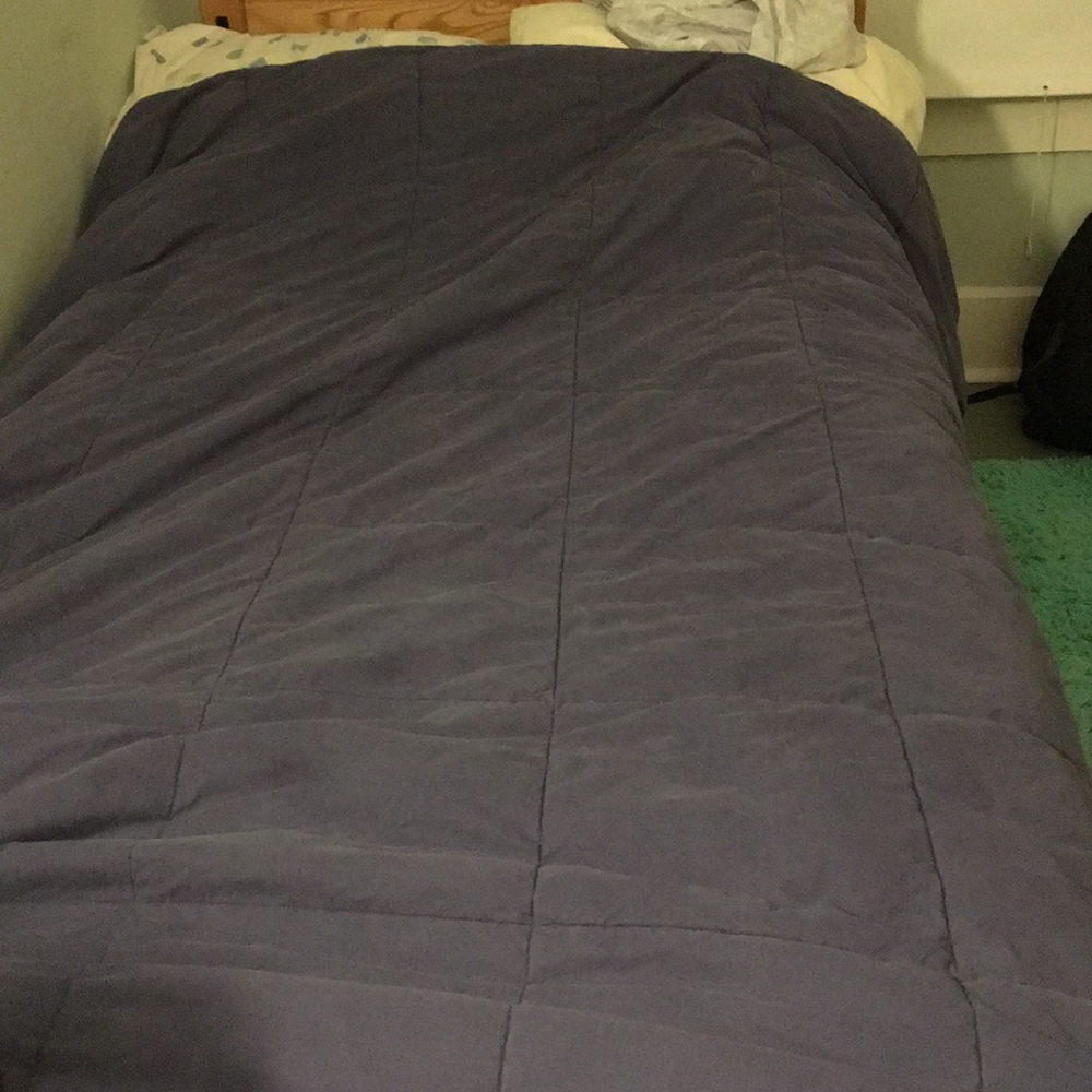 Blue comforter